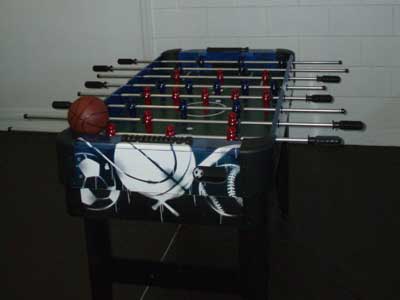 Table Football in the games room.